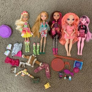Rainbow High, Monster High, Ever After High Doll Lot